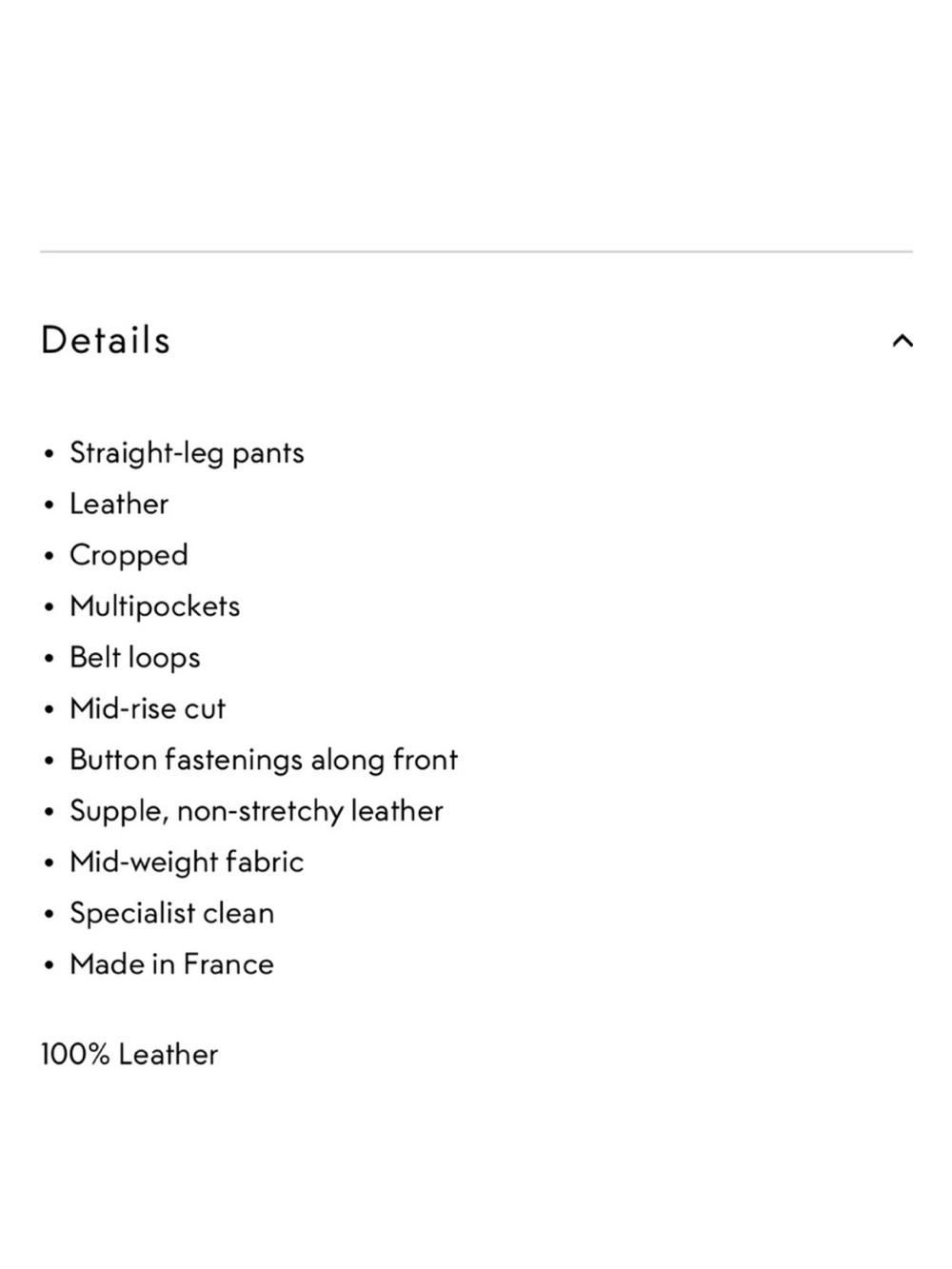 Joseph ‘Den’ Leather Pants - Picture 5 of 13